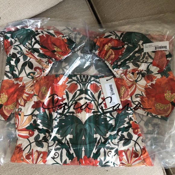 Cara Cara Kelly Dress XSmall Egret Wild Blossoms - Picture 5 of 8